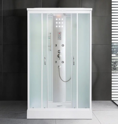 G5 Translucent glass rectangular integral shower room