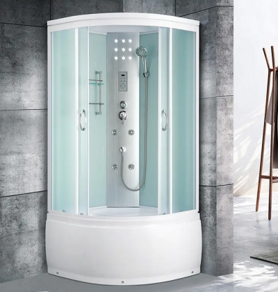 G3 Semi transparent glass high basin fan shaped integral shower room