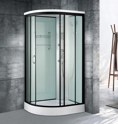 G2 Transparent glass L-shaped integral shower room