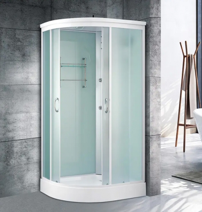 G2 Semi transparent glass L-shaped integral shower room